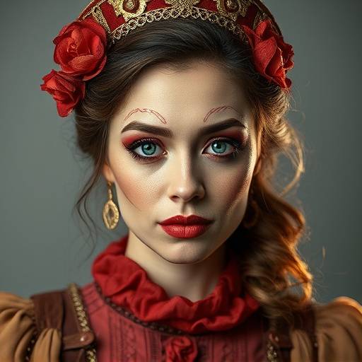 Portrait de Manon Rossi, professeure de costumes et maquillage th√©√¢tral.
